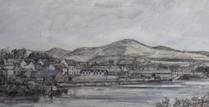 View to Castletownbere Pencil Painting
